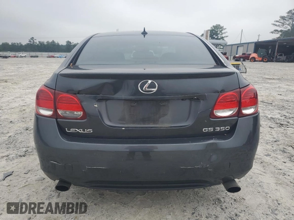 2007 Lexus GS 350 with VIN JTHBE96S470011485, listed as a Copart auction lot 69832444 with 196,931 mi miles and Salvage Title. Bid and sale history available at carsss.com. Image 6.