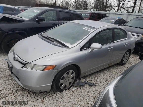 2006 Honda Civic Sdn LX with VIN 1HGFA165X6L081985, listed as a Copart auction lot 82863864 with 235,303 mi miles and Clean Title. Bid and sale history available at carsss.com. Image 1.