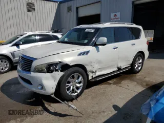 2013 Infiniti QX56 with VIN JN8AZ2NE9D9061038, listed as a Copart auction lot 53509685 with 159,886 mi miles and Salvage Title. Bid and sale history available at carsss.com. Image 1.