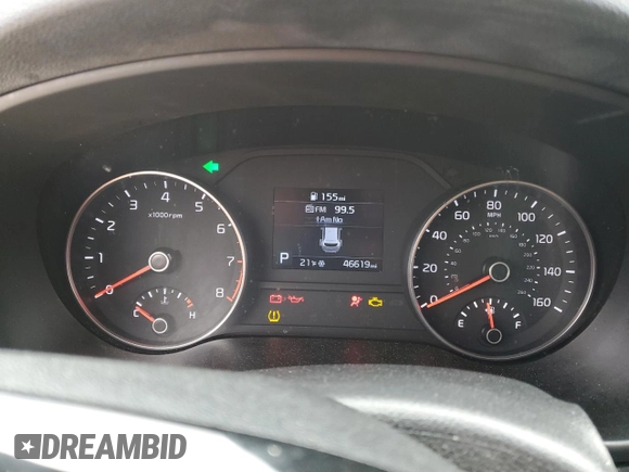 2020 Kia Sportage LX with VIN KNDPM3AC6L7793314, listed as a Copart auction lot 45970655 with 46,619 mi miles and Clean Title. Bid and sale history available at DreamBid. Image 9.