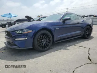 2019 Ford Mustang GT with VIN 1FA6P8CF5K5188157, listed as a Copart auction lot 62014865 with 14,346 mi miles and Salvage title. Bid and sale history available at DreamBid. Image 1.