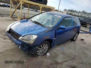2004 Honda Civic Si with VIN SHHEP335X4U504930, listed as a Copart auction lot 86808894 with 280,060 mi miles and Salvage Title. Bid and sale history available at DreamBid. Image 1.