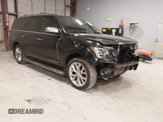 2018 Ford Expedition Max Platinum with VIN 1FMJK1MT4JEA61473, listed as a IAAI auction lot 41418029 with 163,347 mi miles and . Bid and sale history available at DreamBid. Image 1.