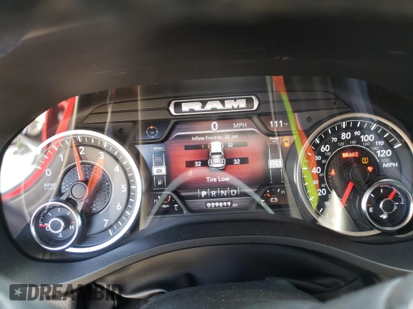 2022 Ram 1500 Big Horn with VIN 1C6RRFFG4NN245437, listed as a Copart auction lot 59237015 with 29,611 mi miles and Salvage title. Bid and sale history available at DreamBid. Image 9.