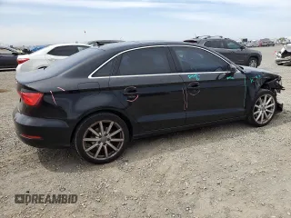 2015 Audi A3 Premium Plus with VIN WAUCCGFFXF1004887, listed as a Copart auction lot 56166895 with 140,022 mi miles and Salvage title. Bid and sale history available at DreamBid. Image 3.