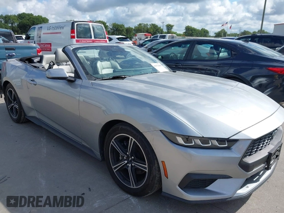 2024 Ford Mustang EcoBoost z VIN 1FAGP8UH4R5125341, wystawiony jako IAAI lot #42576486 z przebiegiem 28 145 mil mil oraz . Historia ofert i sprzedaży dostępna na DreamBid. Obrazek 1.