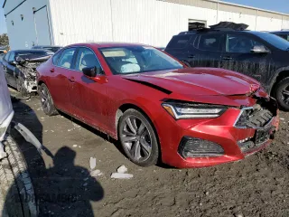 2021 Acura TLX w/Advance Package with VIN 19UUB5F61MA007898, listed as a Copart auction lot 42235475 with 37,358 mi miles and Salvage Title. Bid and sale history available at carsss.com. Image 4.