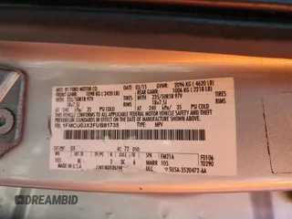 2015 Ford Escape Titanium with VIN 1FMCU0JX3FUB81735, listed as a Copart auction lot 61622995 with 154,932 mi miles and Clean title. Bid and sale history available at DreamBid. Image 13.