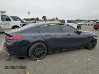 2020 BMW 8 Series M850i with VIN WBAGV8C04LCE45015, listed as a Copart auction lot 73153414 with 25,190 mi miles and Salvage title. Bid and sale history available at DreamBid. Image 3.