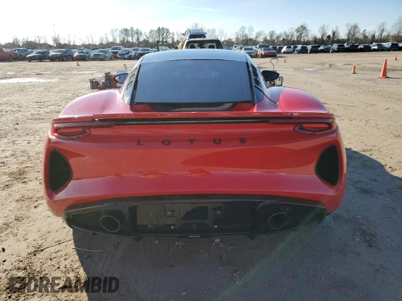 2024 Lotus Emira First Edition z VIN SCCLEKAX7RHB12137, wystawiony jako Copart lot #41454275 z przebiegiem Nie podano mil oraz Nie do naprawy. Historia ofert i sprzedaży dostępna na DreamBid. Obrazek 6.