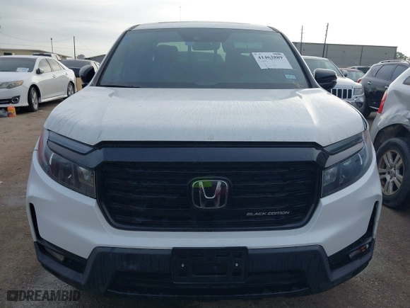 2023 Honda Ridgeline Black Edition with VIN 5FPYK3F82PB020278, listed as a IAAI auction lot 41462889 with 12,100 mi miles. Bid and sale history available at carsss.com. Image 12.