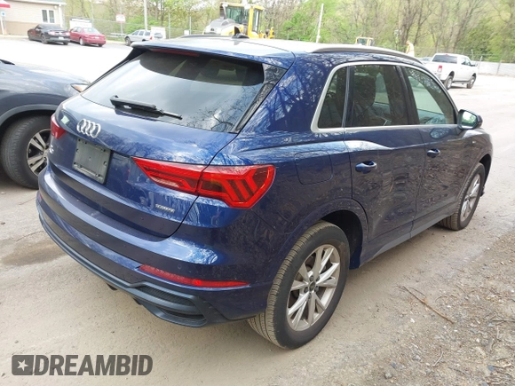 2021 Audi Q3 S line Premium with VIN WA1DECF31M1031368, listed as a IAAI auction lot 42133396 with 50,148 mi miles and . Bid and sale history available at DreamBid. Image 4.