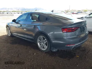2019 Audi A5 Sportback Premium with VIN WAUANCF51KA060972, listed as a IAAI auction lot 41783485 with 98,456 mi miles. Bid and sale history available at carsss.com. Image 3.