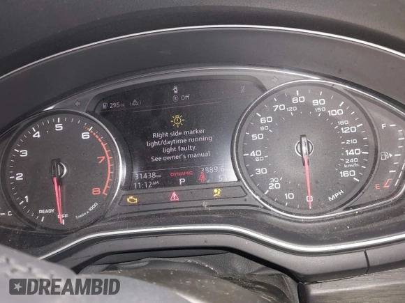 2019 Audi A4 Premium z VIN WAUGMAF41KN004998, wystawiony jako IAAI lot #41396015 z przebiegiem 31 438 mil mil oraz . Historia ofert i sprzedaży dostępna na DreamBid. Obrazek 7.