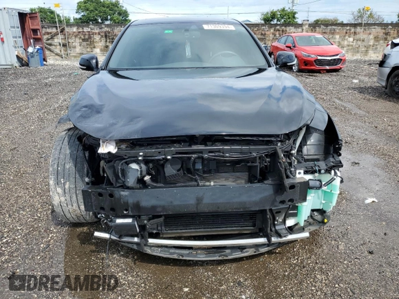 2021 Infiniti Q50 Red Sport 400 with VIN JN1FV7DR3MM881078, listed as a Copart auction lot 71309394 with 28,516 mi miles and Salvage Title. Bid and sale history available at carsss.com. Image 5.