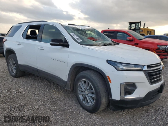 2023 Chevrolet Traverse LT Cloth with VIN 1GNERGKW0PJ137456, listed as a Copart auction lot 44155955 with 42,929 mi miles and Salvage Title. Bid and sale history available at carsss.com. Image 4.