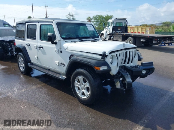 2023 Jeep Wrangler Willys with VIN 1C4HJXDG5PW566145, listed as a IAAI auction lot 41912872 with 50,290 mi miles and . Bid and sale history available at DreamBid. Image 1.