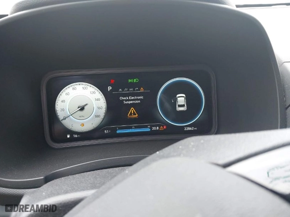 2023 Hyundai Kona N with VIN KM8KH3ACXPU006527, listed as a IAAI auction lot 41532022 with 22862 miles. Bid and sale history available at carsss.com. Image 7.