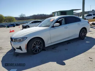 2020 BMW 3 Series 330i xDrive with VIN WBA5R7C02LFH45396, listed as a Copart auction lot 49898295 with 0 mi miles and Salvage Title. Bid and sale history available at carsss.com. Image 1.