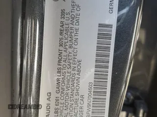 2022 Audi e-tron GT Prestige z VIN WAUDJBFW9N7004503, wystawiony jako Copart lot #57742104 z przebiegiem 27 457 mil mil oraz Szkody całkowita. Historia ofert i sprzedaży dostępna na DreamBid. Obrazek 12.