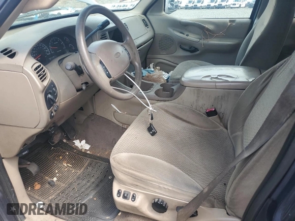 2000 Ford Expedition XLT with VIN 1FMRU1665YLB07502, listed as a Copart auction lot 52950825 with Not Provided miles and Salvage Title. Bid and sale history available at DreamBid. Image 7.