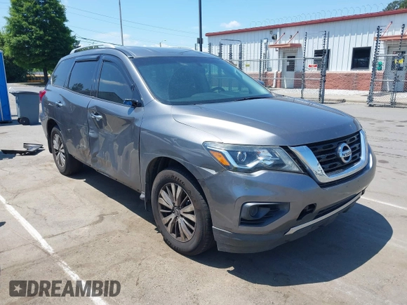 2018 Nissan Pathfinder S with VIN 5N1DR2MM6JC620315, listed as a IAAI auction lot 42225525 with 102,413 mi miles and . Bid and sale history available at DreamBid. Image 1.