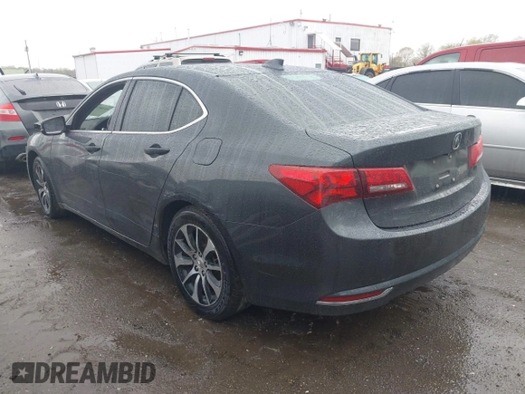 2015 Acura TLX with VIN 19UUB1F39FA010517, listed as a IAAI auction lot 41966748 with 171,138 mi miles. Bid and sale history available at carsss.com. Image 3.