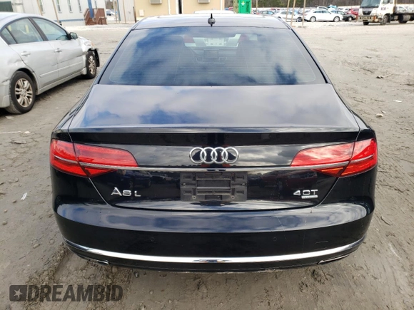 2015 Audi A8 L 4.0T with VIN WAU32AFD7FN004904, listed as a Copart auction lot 38942883 with 80,205 mi miles. Bid and sale history available at carsss.com. Image 6.