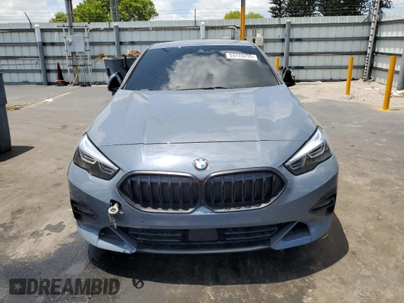 2021 BMW 2 Series 228i xDrive with VIN WBA73AK0XM7G32333, listed as a Copart auction lot 53720295 with 55,472 mi miles and Salvage title. Bid and sale history available at DreamBid. Image 5.