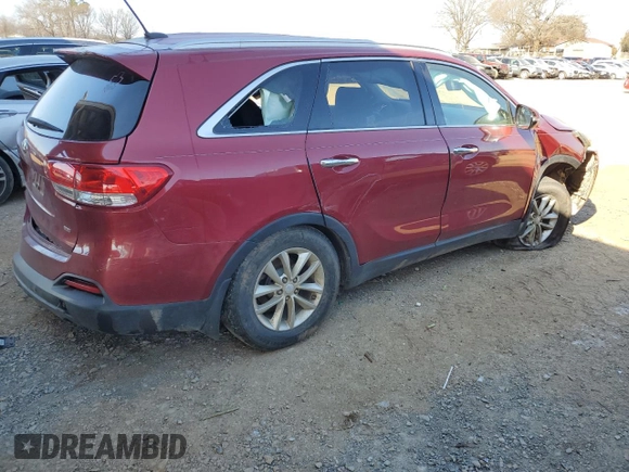2017 Kia Sorento LX with VIN 5XYPG4A36HG245899, listed as a Copart auction lot 88665775 with 183,252 mi miles and Salvage Title. Bid and sale history available at carsss.com. Image 3.