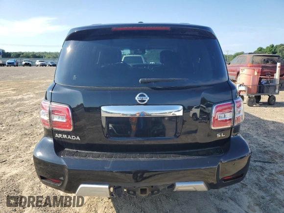 2017 Nissan Armada SV with VIN JN8AY2NDXH9004024, listed as a Copart auction lot 55520594 with 148,722 mi miles and Clean Title. Bid and sale history available at carsss.com. Image 6.