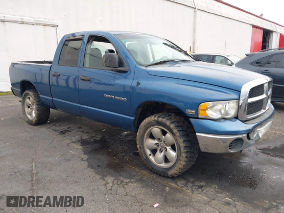2005 Dodge 1500 SLT with VIN 1D7HU18D05S146033, listed as a IAAI auction lot 41155239 with 227,854 mi miles and . Bid and sale history available at DreamBid. Image 1.