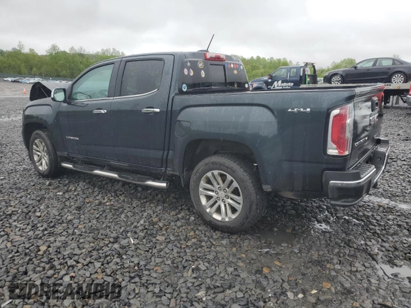 2018 GMC Canyon 4WD SLT z VIN 1GTG6DEN9J1104099, wystawiony jako Copart lot #56195235 z przebiegiem 115 308 mil mil oraz Szkoda całkowita • Salvage title. Historia ofert i sprzedaży dostępna na DreamBid. Obrazek 2.
