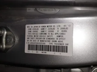 2012 Acura TSX Special Edition z VIN JH4CU2E88CC025368, wystawiony jako IAAI lot #41524028 z przebiegiem 135 434 mil mil oraz . Historia ofert i sprzedaży dostępna na DreamBid. Obrazek 9.
