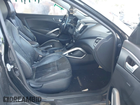 2014 Hyundai Veloster Turbo with VIN KMHTC6AE0EU210837, listed as a IAAI auction lot 42351675 with 91,523 mi miles and . Bid and sale history available at DreamBid. Image 5.
