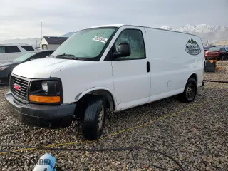 2007 GMC Savana Cargo Van with VIN 1GTFG15X671172541, listed as a Copart auction lot 86310954 with 163,795 mi miles and Salvage Title. Bid and sale history available at carsss.com. Image 1.
