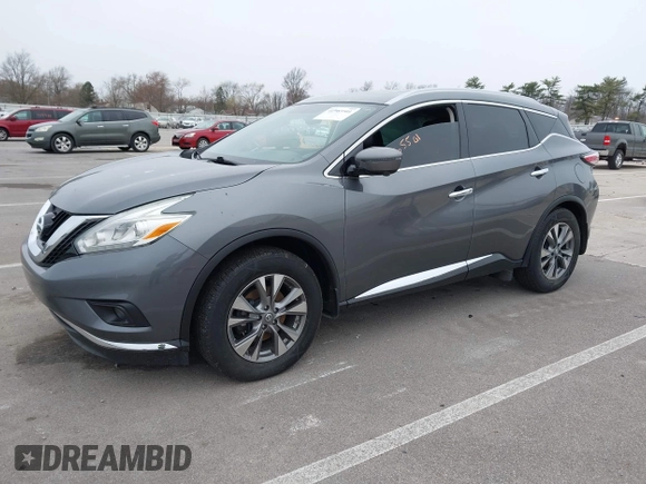 2016 Nissan Murano SL z VIN 5N1AZ2MH7GN124927, wystawiony jako IAAI lot #41965501 z przebiegiem 151 072 mil mil oraz . Historia ofert i sprzedaży dostępna na DreamBid. Obrazek 17.