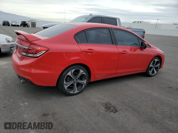 2015 Honda Civic Sedan Si with VIN 2HGFB6E5XFH702960, listed as a Copart auction lot 42838505 with 125,103 mi miles and Salvage Title. Bid and sale history available at carsss.com. Image 3.