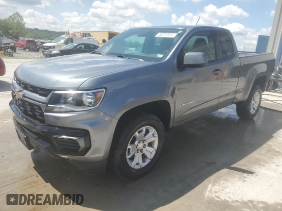 2022 Chevrolet Colorado 2WD LT with VIN 1GCHSCEAXN1155950, listed as a Copart auction lot 61648355 with 80,435 mi miles and Clean title. Bid and sale history available at DreamBid. Image 1.