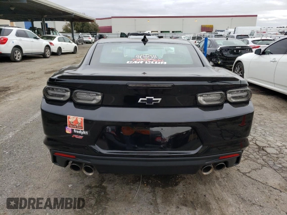 2022 Chevrolet Camaro LT1 with VIN 1G1FF1R7XN0123402, listed as a Copart auction lot 37819203 with 3,804 mi miles. Bid and sale history available at carsss.com. Image 6.