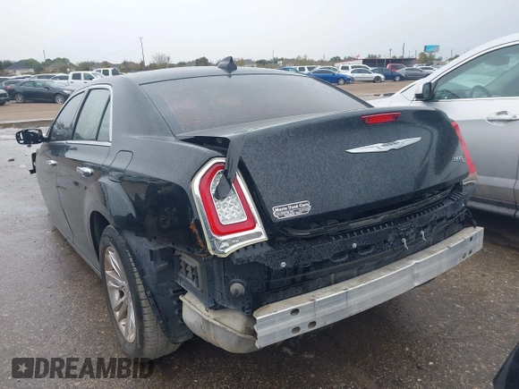 2017 Chrysler 300 with VIN 2C3CCAEG3HH580047, listed as a IAAI auction lot 41033593 with Not Provided miles. Bid and sale history available at carsss.com. Image 3.