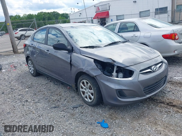 2014 Hyundai Accent GLS with VIN KMHCT4AE6EU670895, listed as a IAAI auction lot 42197066 with 142,983 mi miles and . Bid and sale history available at carsss.com. Image 1.