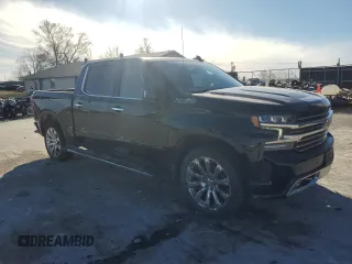 2021 Chevrolet Silverado 1500 High Country with VIN 3GCUYHET7MG234553, listed as a Copart auction lot 43255345 with 0 mi miles and Salvage Title. Bid and sale history available at carsss.com. Image 4.