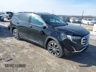 2020 GMC Terrain SLT with VIN 3GKALVEV4LL137810, listed as a IAAI auction lot 41617878 with 96,537 mi miles. Bid and sale history available at carsss.com. Image 1.