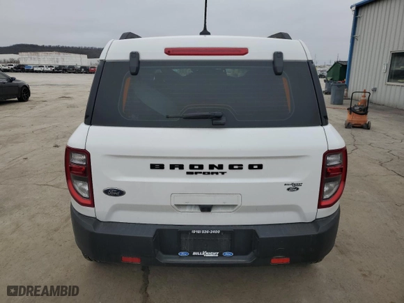 2022 Ford Bronco Sport with VIN 3FMCR9A69NRD96250, listed as a Copart auction lot 44166365 with 34,671 mi miles and Clean Title. Bid and sale history available at carsss.com. Image 6.