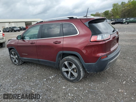 2019 Jeep Cherokee Limited with VIN 1C4PJLDN7KD146362, listed as a Copart auction lot 52727625 with 54,354 mi miles and Clean title. Bid and sale history available at DreamBid. Image 2.