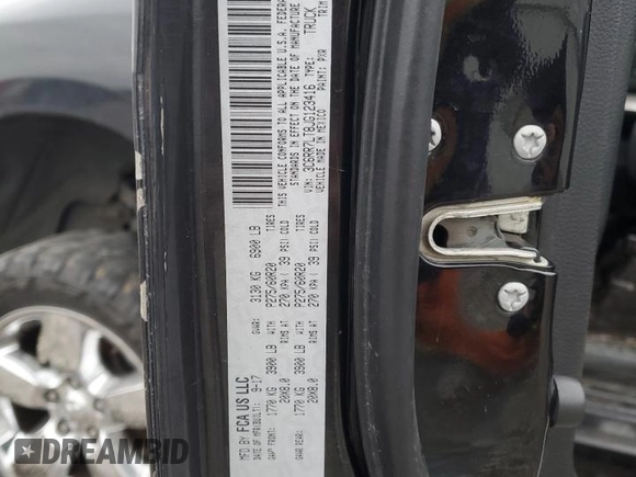 2018 Ram 1500 Big Horn with VIN 3C6RR7LT8JG123416, listed as a Copart auction lot 49447185 with 145,614 mi miles and Salvage title. Bid and sale history available at DreamBid. Image 14.