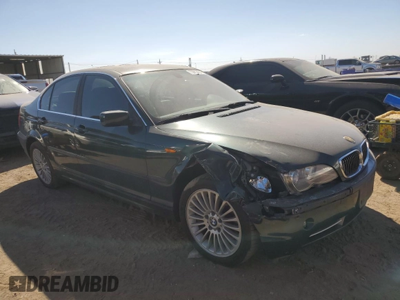 2003 BMW 3 Series 330xi with VIN WBAEW53413PG22862, listed as a Copart auction lot 73688434 with 93,621 mi miles and Salvage Title. Bid and sale history available at carsss.com. Image 4.