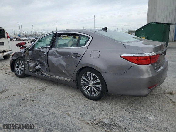 2017 Kia K900 Luxury with VIN KNALU4D36H6035550, listed as a Copart auction lot 50064555 with 102,212 mi miles and Salvage Title. Bid and sale history available at carsss.com. Image 2.
