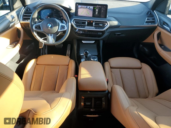 2022 BMW X3 xDrive30i with VIN 5UX53DP09N9K71795, listed as a Copart auction lot 49472915 with 39,070 mi miles and Salvage Title. Bid and sale history available at DreamBid. Image 8.